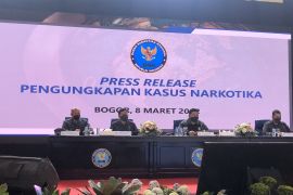 BNN sita 121,52 kg sabu-sabu dari jaringan Aceh dan Kalteng