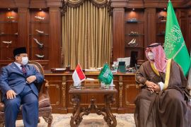 Menhan disambut Putra Raja Arab Saudi bahas kerja sama bilateral