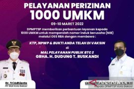 Alasan Pemkot Bekasi buatkan izin usaha 1.000 pelaku UMKM