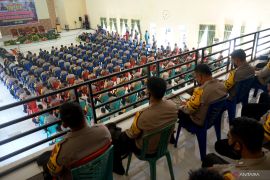 Bhabinkamtibmas dan Babinsa gelar apel bersama di Kabupaten Gorontalo