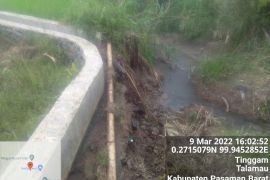1.056 hektare sawah irigasi di Pasaman  Barat terancam kekeringan