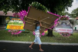 Persiapan kelang pengukuhan Adipati KGPAA Mangkunagoro X