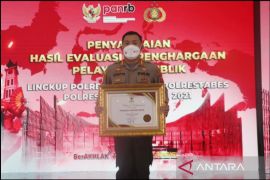 Polresta Bogor dapat penghargaan pelayanan publik prima KemenpanRB