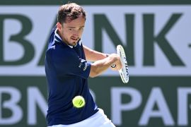 Medvedev kehilangan peringkat satu dunia usai kalah dari Monfils di Indian Wells