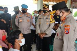 Kapolda Sumut tinjau vaksinasi anak di Serdang Bedagai