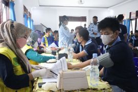 Ratusan WBP Lapas Tembilahan terima vakinasi tahap ketiga