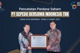 Sepeda Bersama Indonesia resmi catatkan saham perdana  di bursa