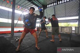 Atlet Muay Thai Indonesia gelar pelatnas mandiri di Kota Cirebon