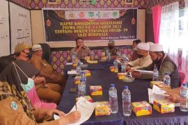 Polsek Barumun gelar Rakor sosialisasi fatwa MUI tentang hukum vaksinasi saat berpuasa