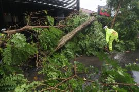 Akibat Angin Kencang di Kota Kediri
