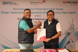 Mitratel kerja sama jaringan fiber optik dengan Telkom Akses