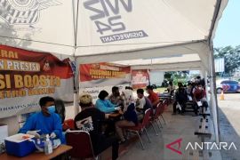 Satlantas Polres Bekasi sediakan 300 dosis vaksin penguat