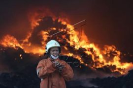 Kebakaran Di Pergudangan Margomulyo Permai