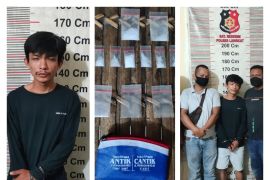 Polsek Stabat tangkap  Praja miliki sabu 3,16 gram