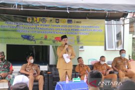 Hasil pekerjaan rehabilitasi Jaringan Irigasi Kecamatan Limpasu diresmikan