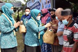 Warga Hulu Sungai Tengah padati pasar murah gelaran PKK Kalsel
