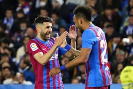 Barcelona siap lepas Aubameyang kalau Chelsea berani bayar  Rp451 miliar