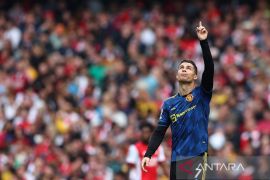 Ini rekor  Ronaldo usai cetak gol ke gawang Arsenal