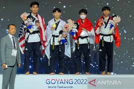 Taekwondoin junior Andi Sultan raih perunggu di Kejuaraan Dunia 2022