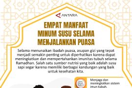Empat manfaat  minum susu selama menjalankan puasa