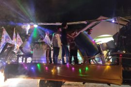 Remaja Masjid Jami' Sholihin gelar takbir keliling dan pawai obor di Bengkayang