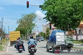 Pergerakan arus mudik Idul Fitri jalur darat di Kabupaten Penajam aman