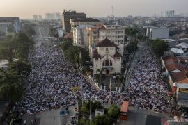 Shalat Id di kawasan Jatinegara