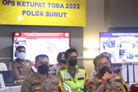 Kapolda Sumut cek  sejumlah jalur macet arus balik Lebaran 2022