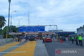 Arus balik di Tol Medan-Tebing Tinggi   terpantau ramai lancar