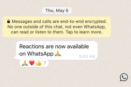 WhatsApp rilis fitur terbaru, kirim berkas 2GB dan emoji reaksi