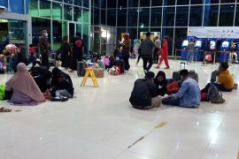 Pemudik pejalan kaki berdatangan  di Pelabuhan Bakauheni