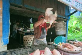 Sejumlah harga bahan pokok Pekanbaru masih tinggi selepas lebaran