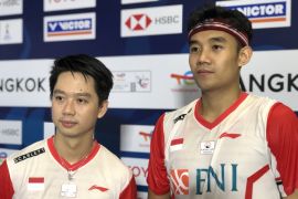Pasangan baru Bagas/Kevin  tak canggung berlaga pertama kali