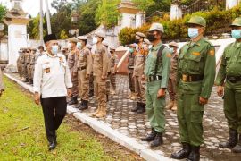 Pemkab Merangin gelar apel siaga Sat-Linmas pengamanan Pilkades serentak 2022