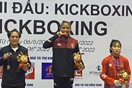 SEA Games Vietnam - Diandra sumbang emas pertama kickboxing