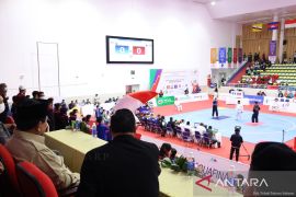 SEA Games Vietnam - Prabowo beri dukungan Tim Pencak Silat RI