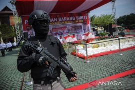 Pemusnahan barang bukti sabu jaringan Internasional