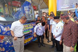 Bus Trans Siginjai Rute Bandara Sultan Thaha - Candi Muaro Jambi resmi beroperasi