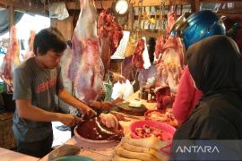 Harga daging sapi di Palangka Raya kembali mengalami kenaikan