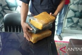 Warga Bogor temukan tiga bungkusan diduga ganja di bawah tempat duduk di Komplek KPKN