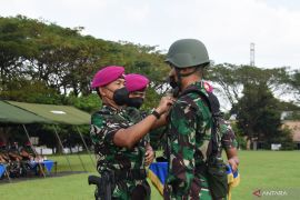 Sebanyak 487 Komcad TNI AL mulai ikuti latihan dasar militer di Surabaya