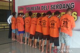 Sembilan anggota geng motor jadi tersangka  perusakan kafe di Galang