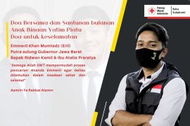 PMI Kota Sukabumi bersama anak yatim piatu gelar doa bersama untuk Eril