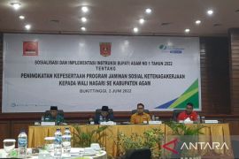 BPJS Ketenagakerjaan Agam sosialisasi program jaminan sosial ke Wali Nagari