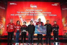 Timnas basket Indonesia diguyur bonus Rp5 miliar berkat emas SEA Games