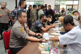 Polres Bangka berhasil kumpulkan 134 kantong darah