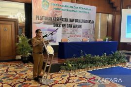 DKP Kaltim gelar pelatihan identifikasi penyakit ikan kepada petugas HPI
