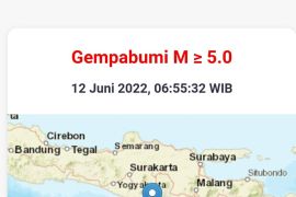 Pacitan authorities monitor effects of Trenggalek earthquake