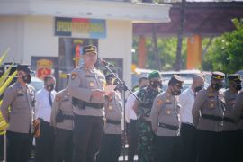 Kapolres Humbahas pimpin apel gelar Pasukan Ops Patuh Toba-2022