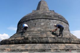 Polri usut pengedit foto stupa Borobudur mirip Jokowi